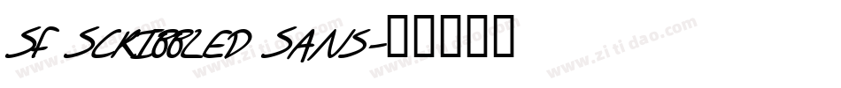 SF Scribbled Sans字体转换
